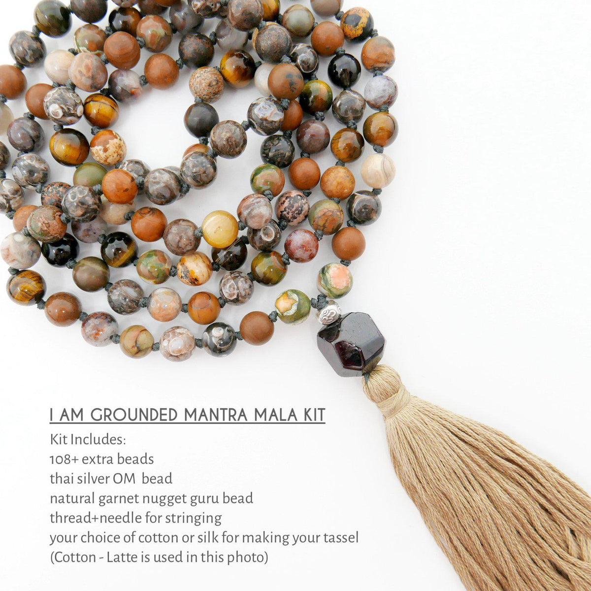 SALE! I AM GROUNDED Mantra Mala Kit-Mala Kit-MeraKalpa Malas