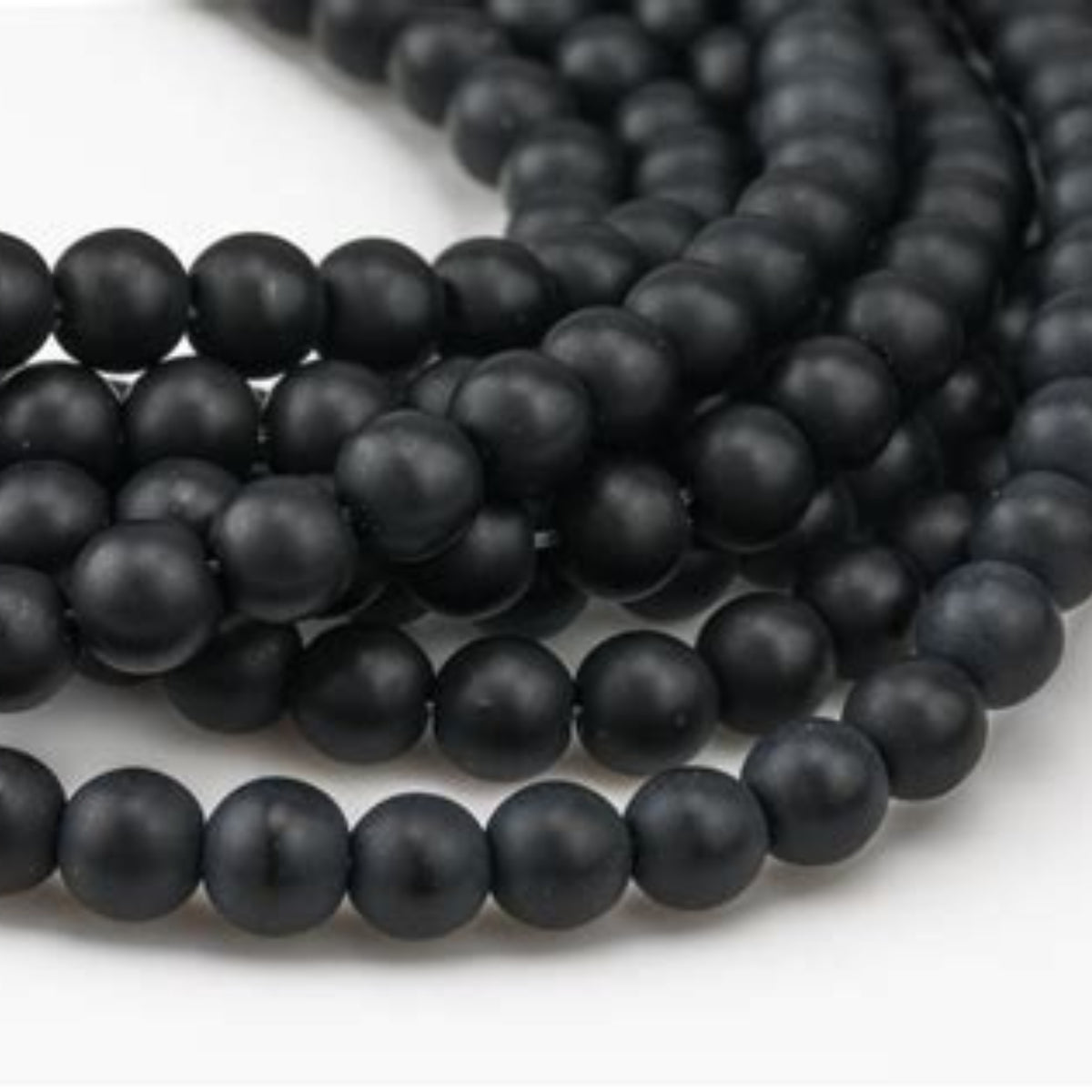 8mm Matte Onyx Beads