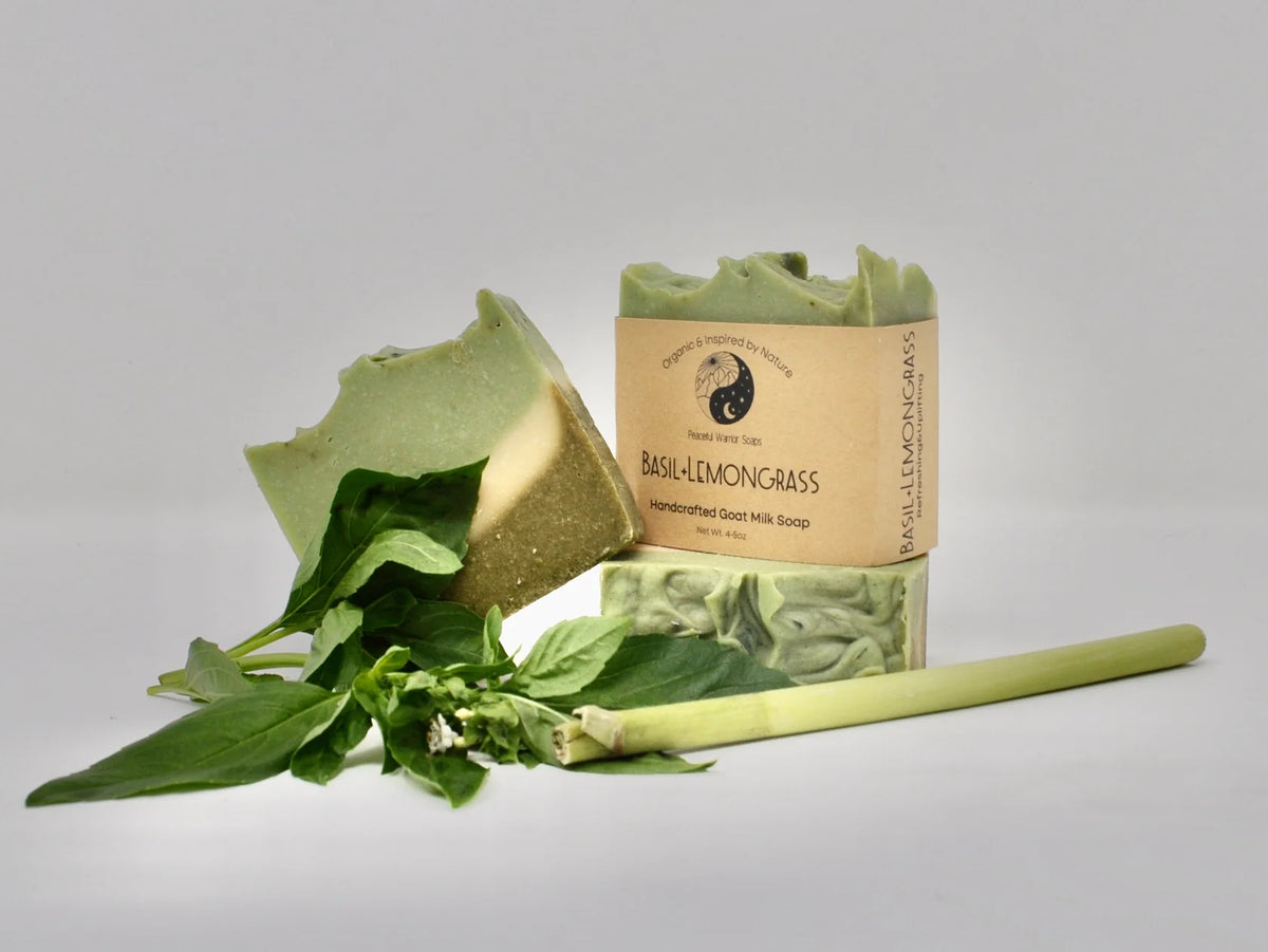 Basil+Lemongrass Handcrafted Soap