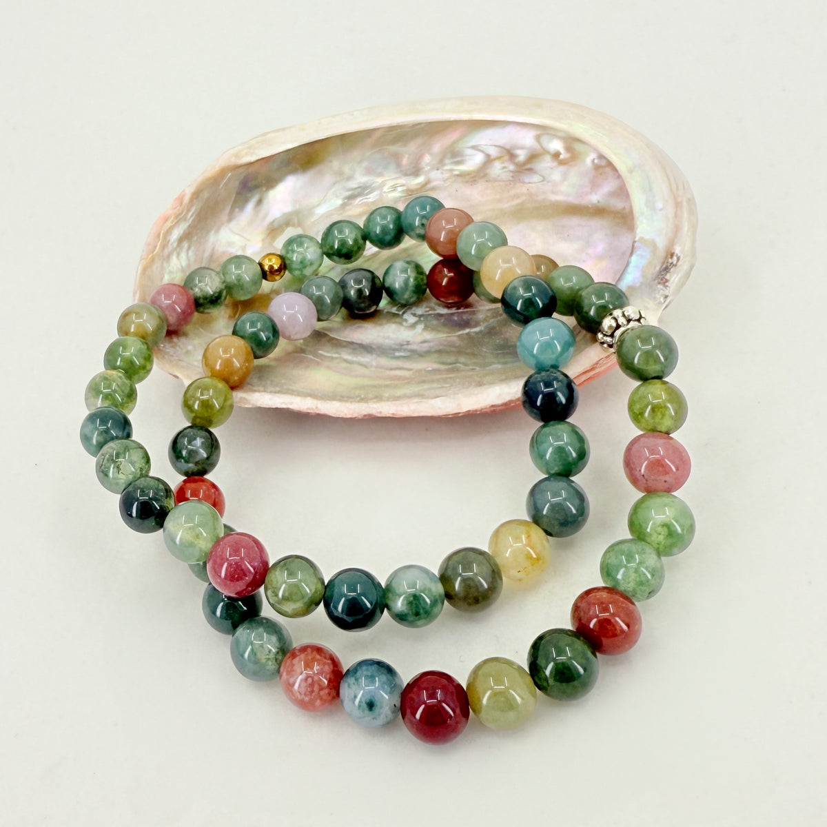 Indian Agate Inner Strength Bracelet