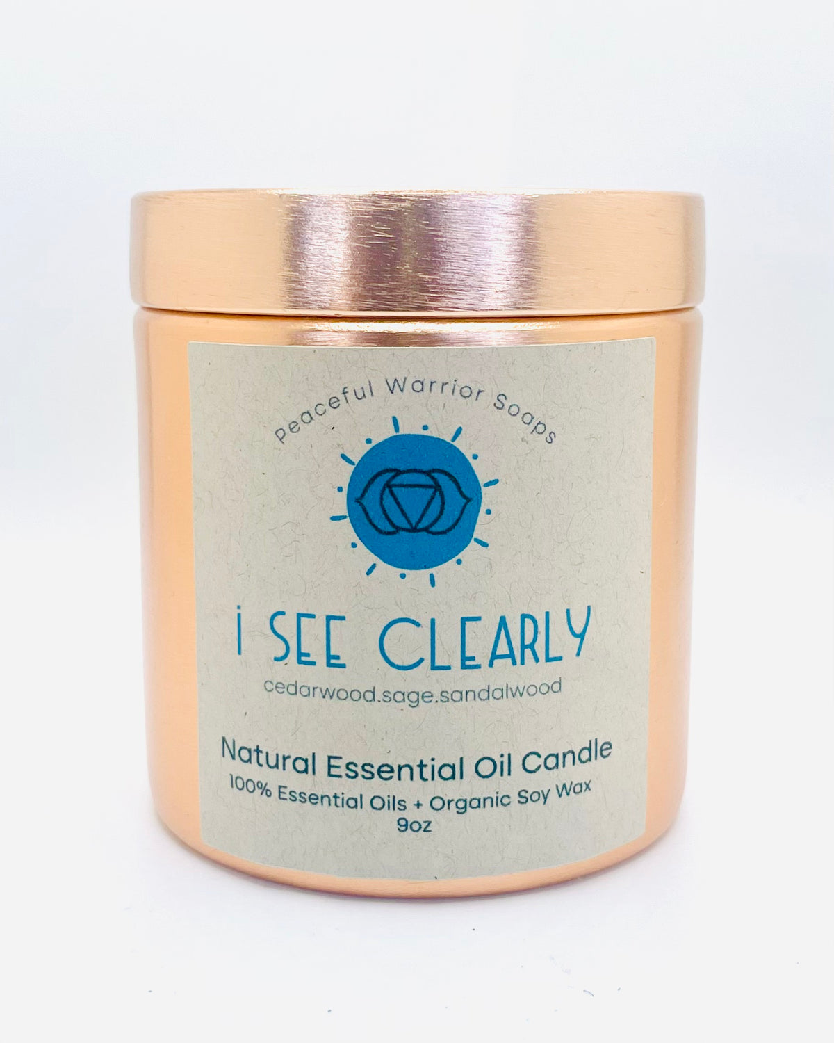 I See Clearly Essential Oil Candle with Sodalite