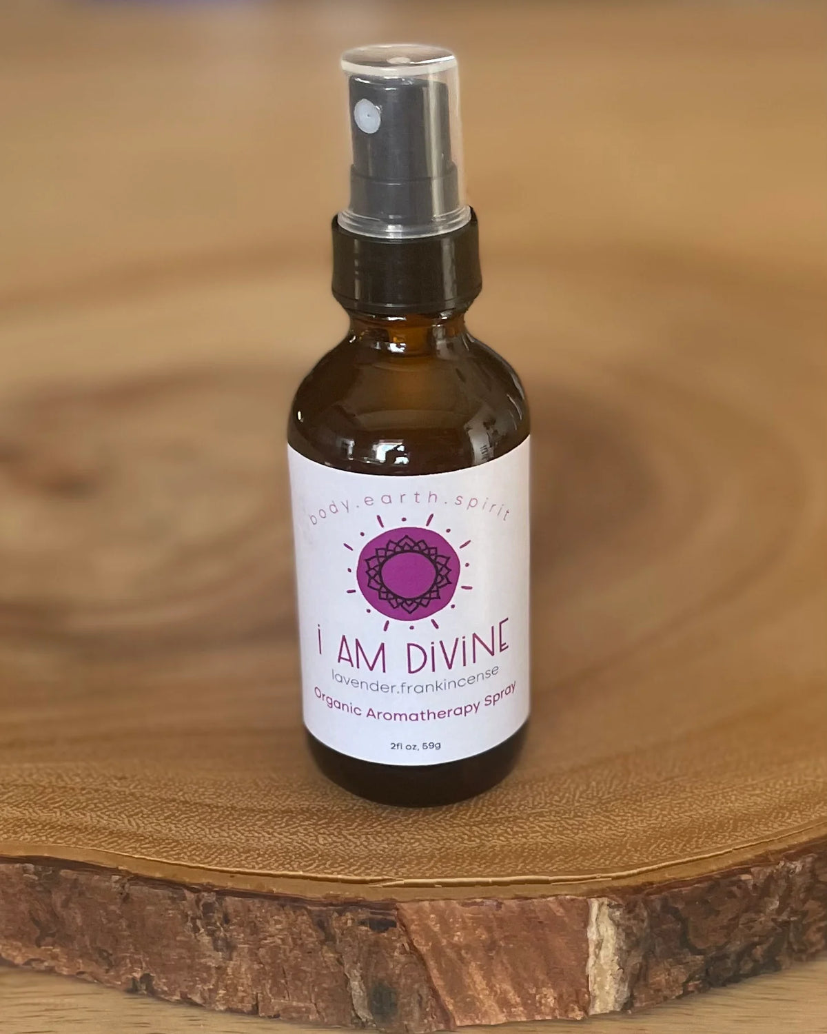 I Am Divine Organic Aromatherapy Spray
