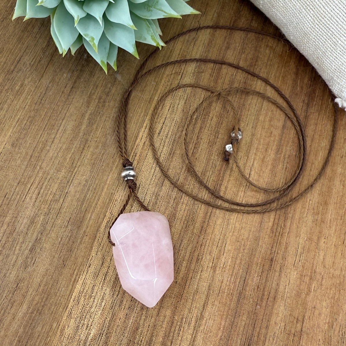 Rose Quartz Heart Opener Necklace
