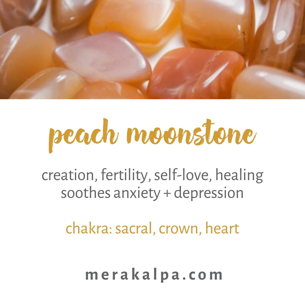 Peach Moonstone Stretch Bracelet