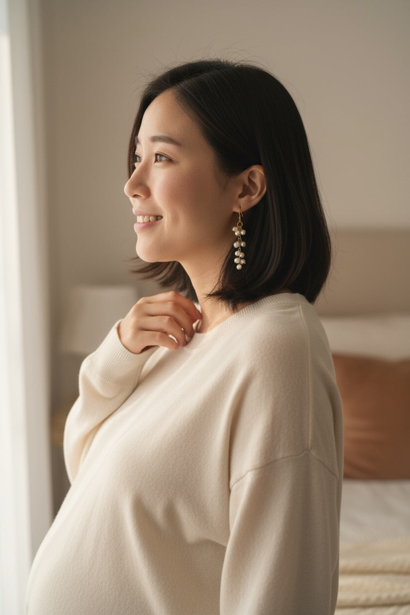 Inner Grace Freshwater Pearl Cascade Earrings