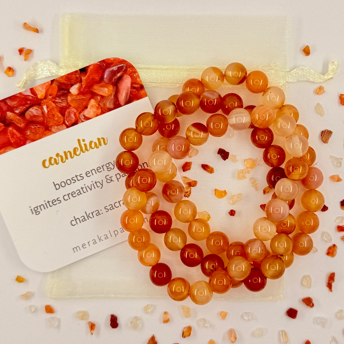 Creative Boost Carnelian Bracelet