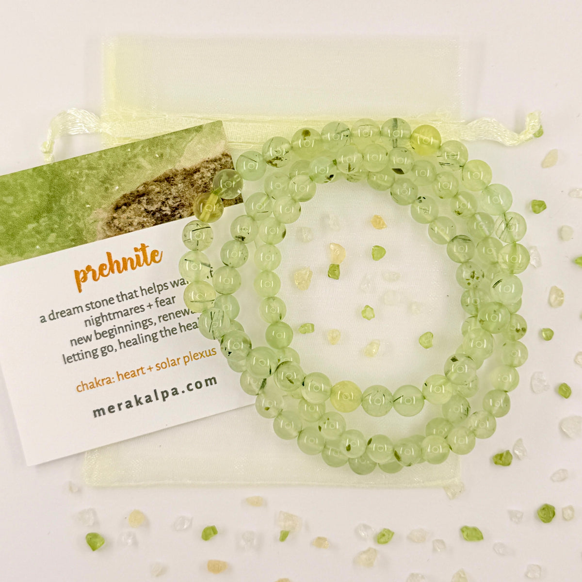 New Beginnings Prehnite Bracelet