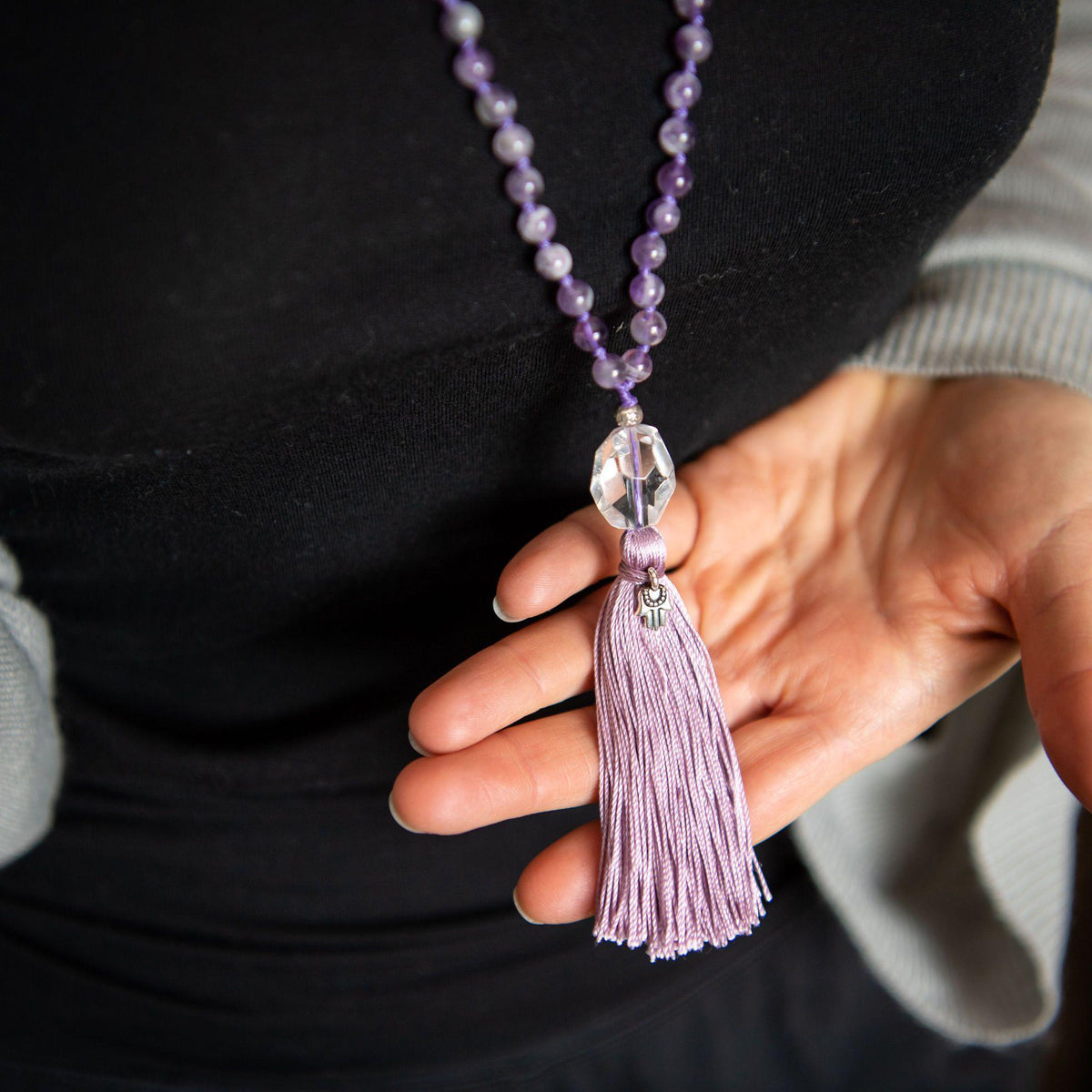 Clear Quartz Barrel Guru Beads