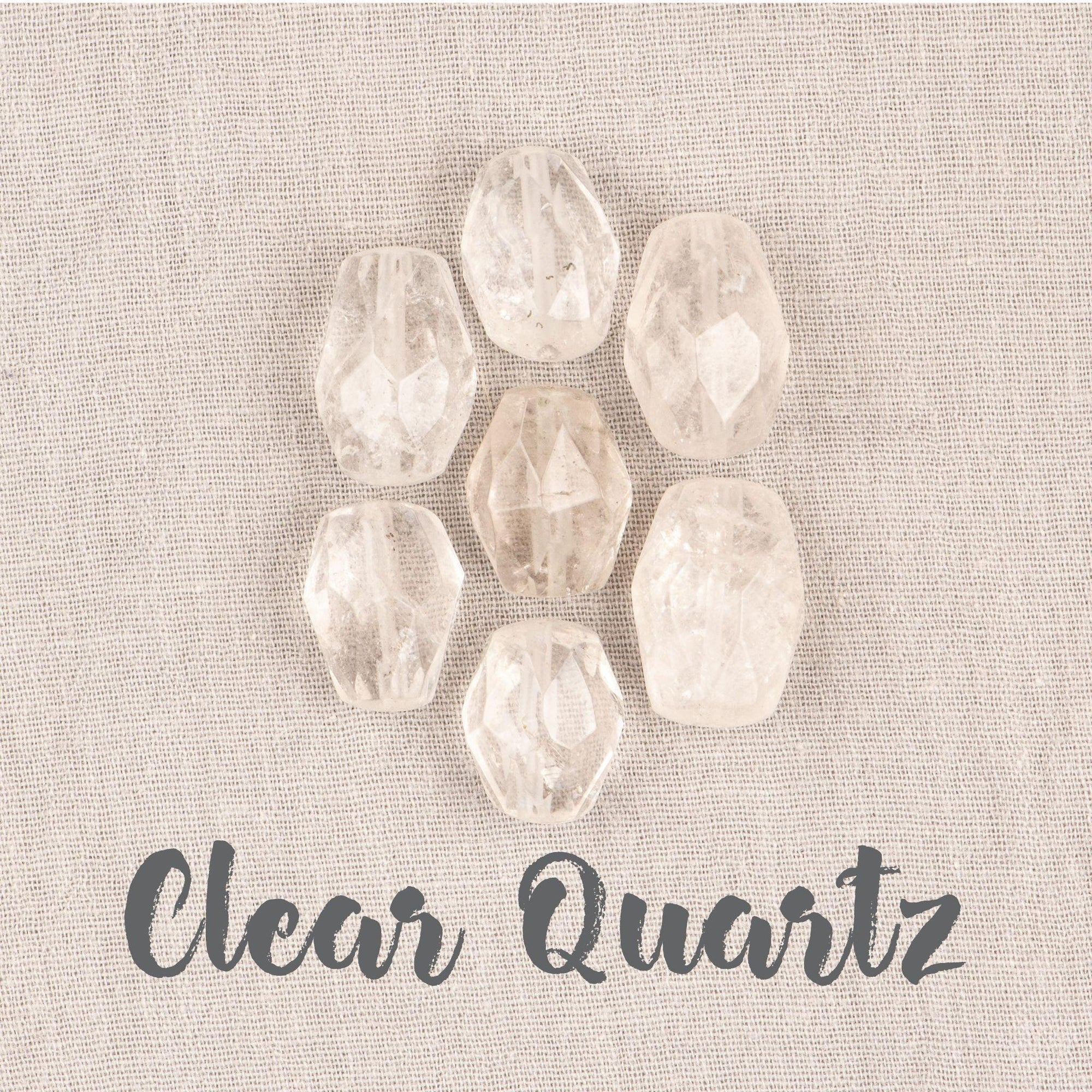 Clear Quartz Guru Bead for Mala Necklace Merakalpa Malas