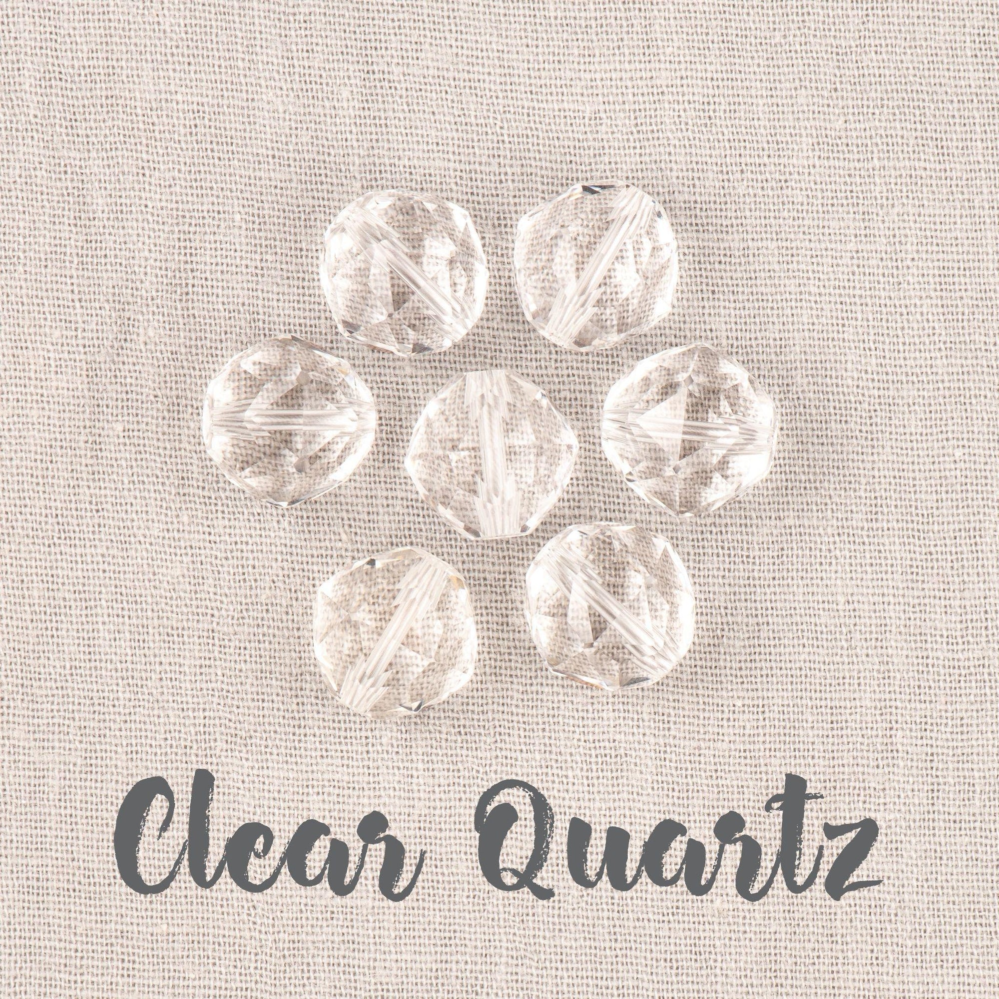 Clear Quartz Star Cut Gemstone Guru Bead for Mala Necklace Merakalpa Malas