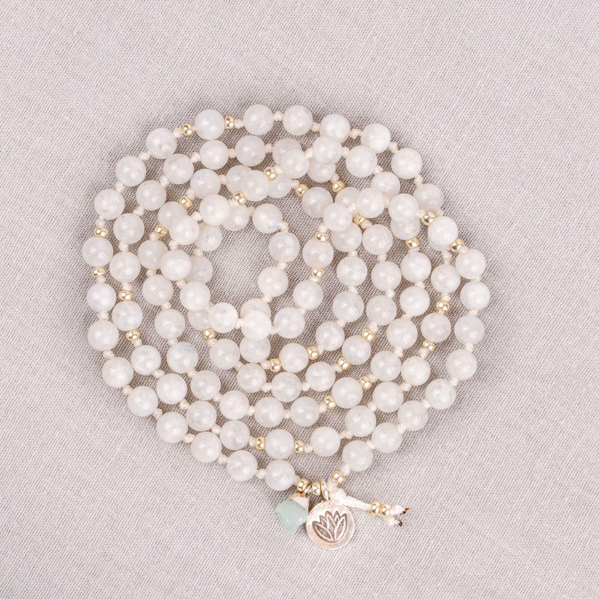 Natural Moonstone Beads Necklace, Moonstone Bracelet Natural
