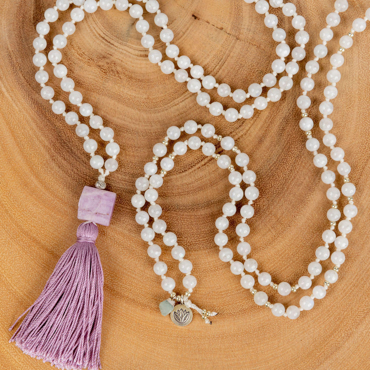 Divine Feminine Moonstone Mala Necklace Kit