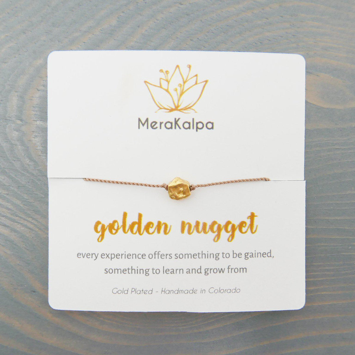 Golden Nugget Necklace-Necklace-MeraKalpa Malas