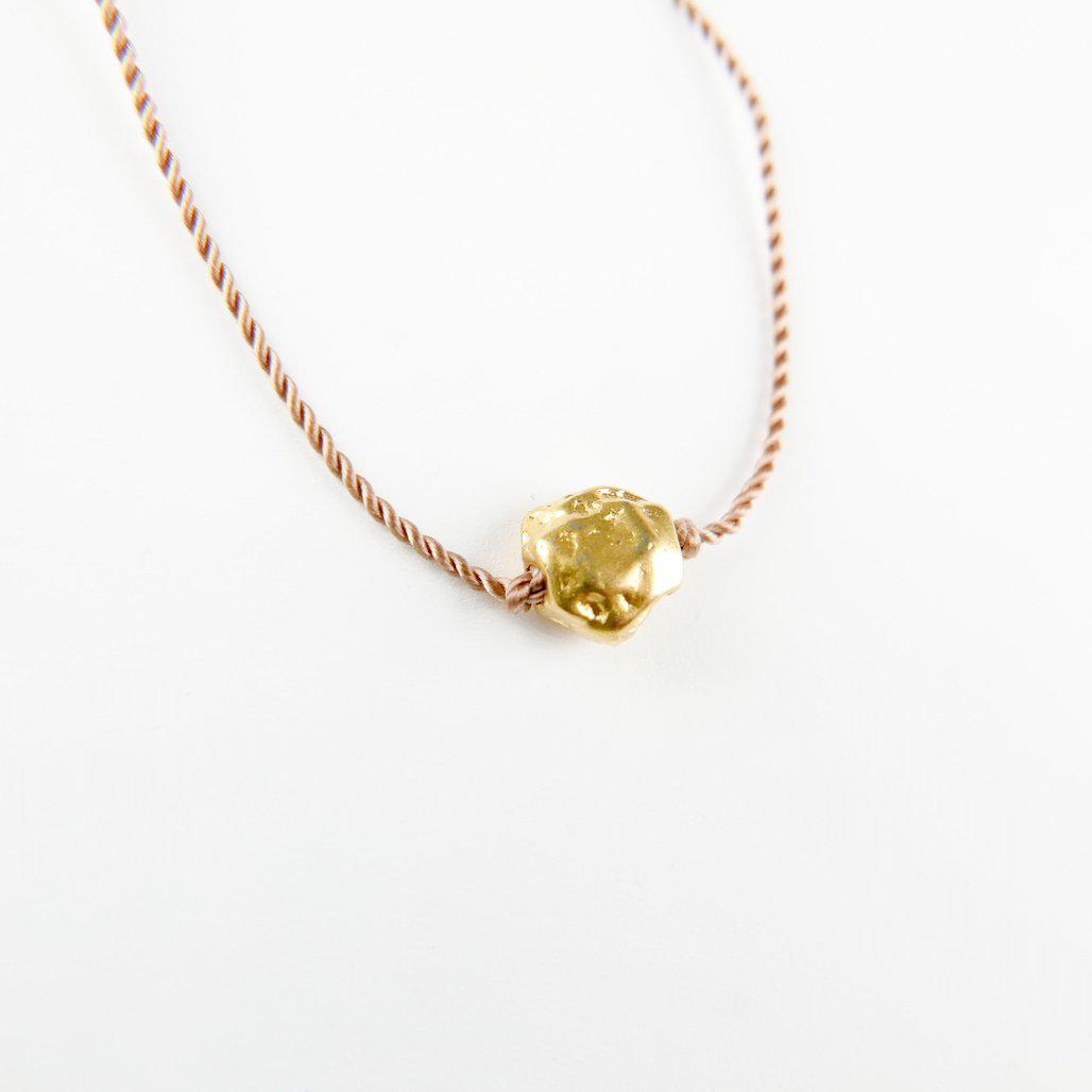 Golden Nugget Necklace-Necklace-MeraKalpa Malas