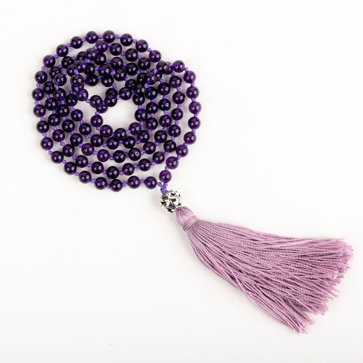 Amethyst Beads for Healing + Connection Gift for Her Merakalpa Malas