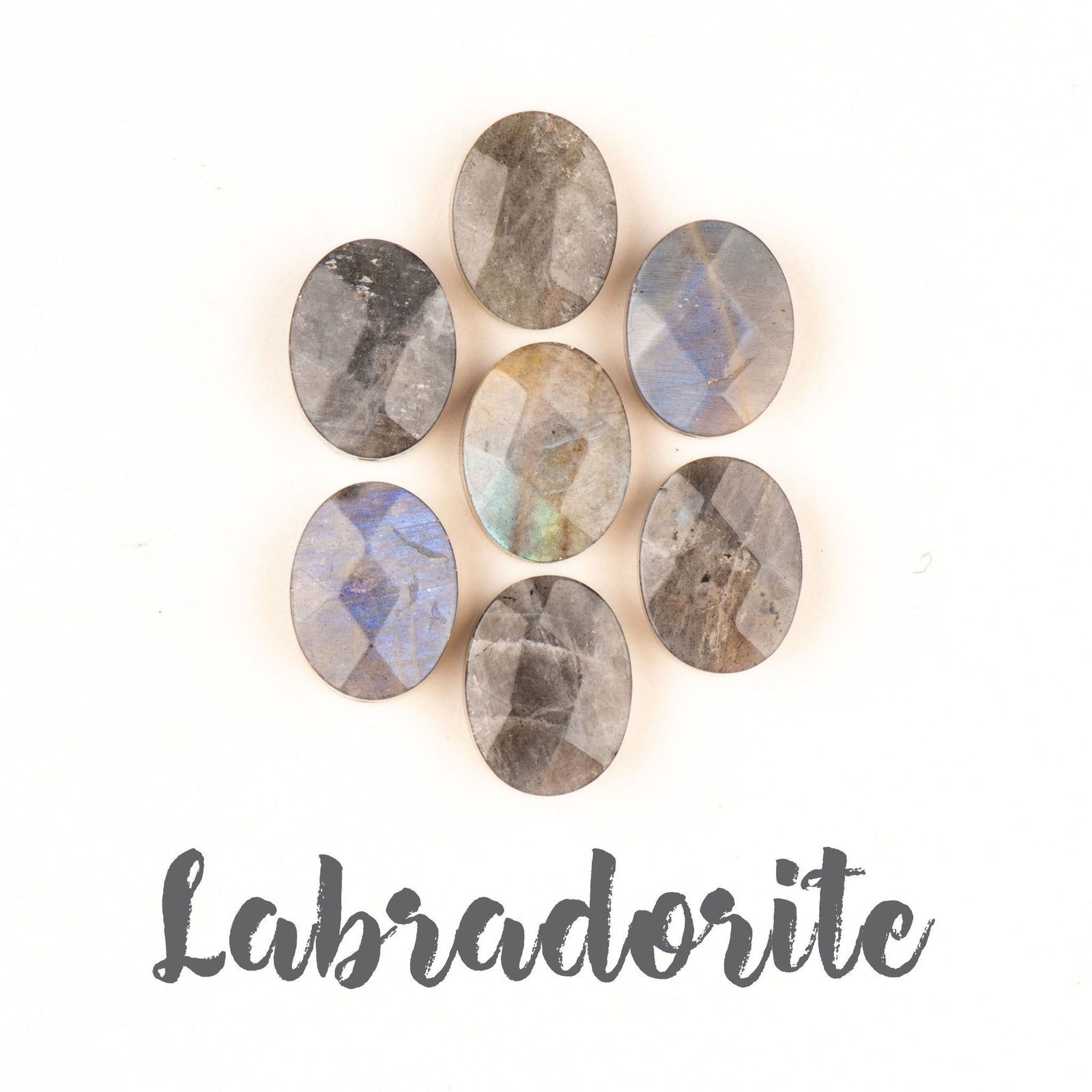 Grey Labradorite Gemstone Guru Bead for Mala Necklace Merakalpa Malas