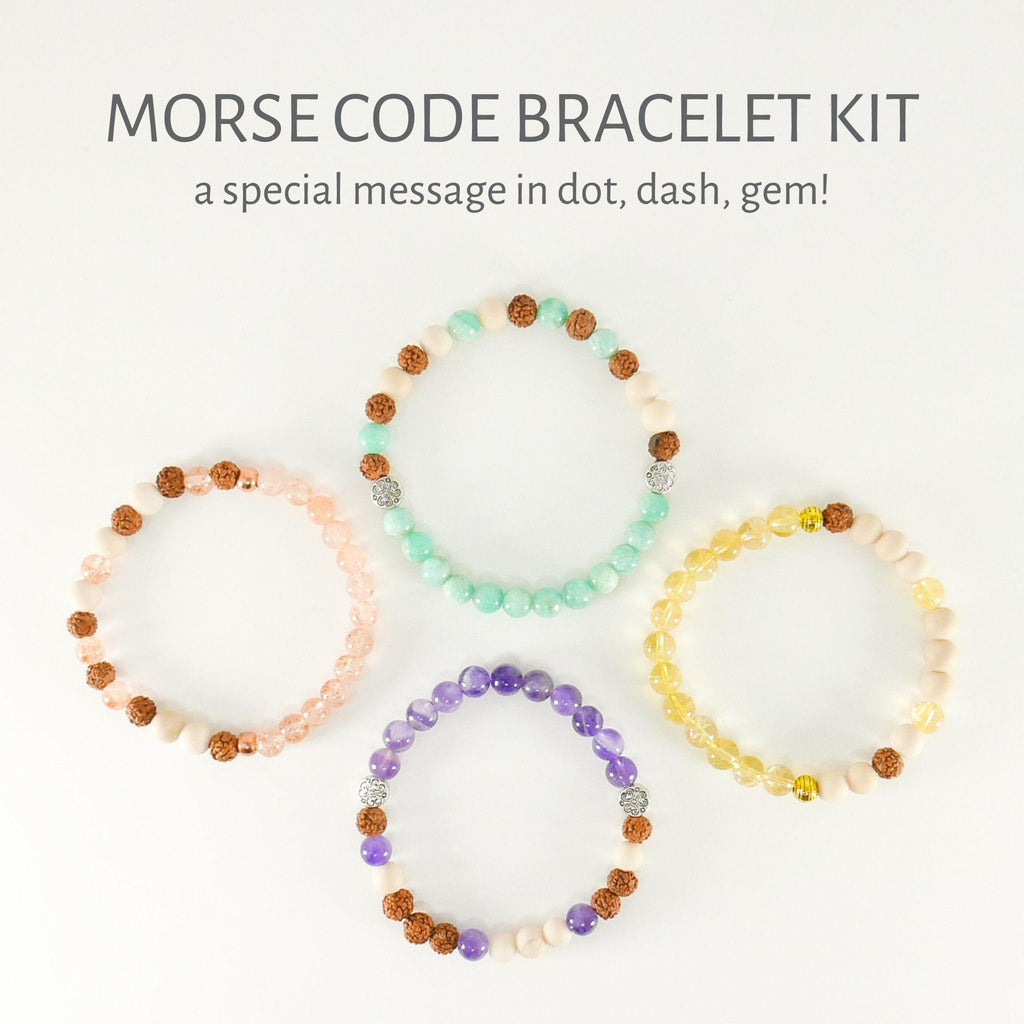 Crafans DIY Morse Code Message Bracelet Making Kit 