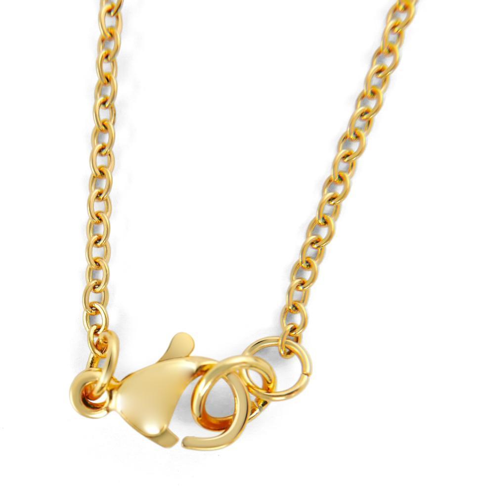 merakalpa malas gold necklace with elements charm