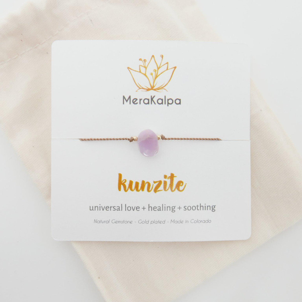 Minimalist Kunzite Necklace-Necklace-MeraKalpa Malas