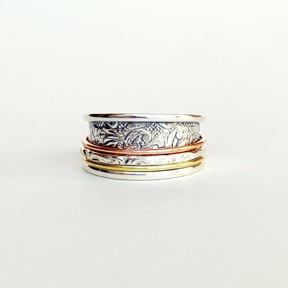 sterling silver fidget ring by merakalpa malas
