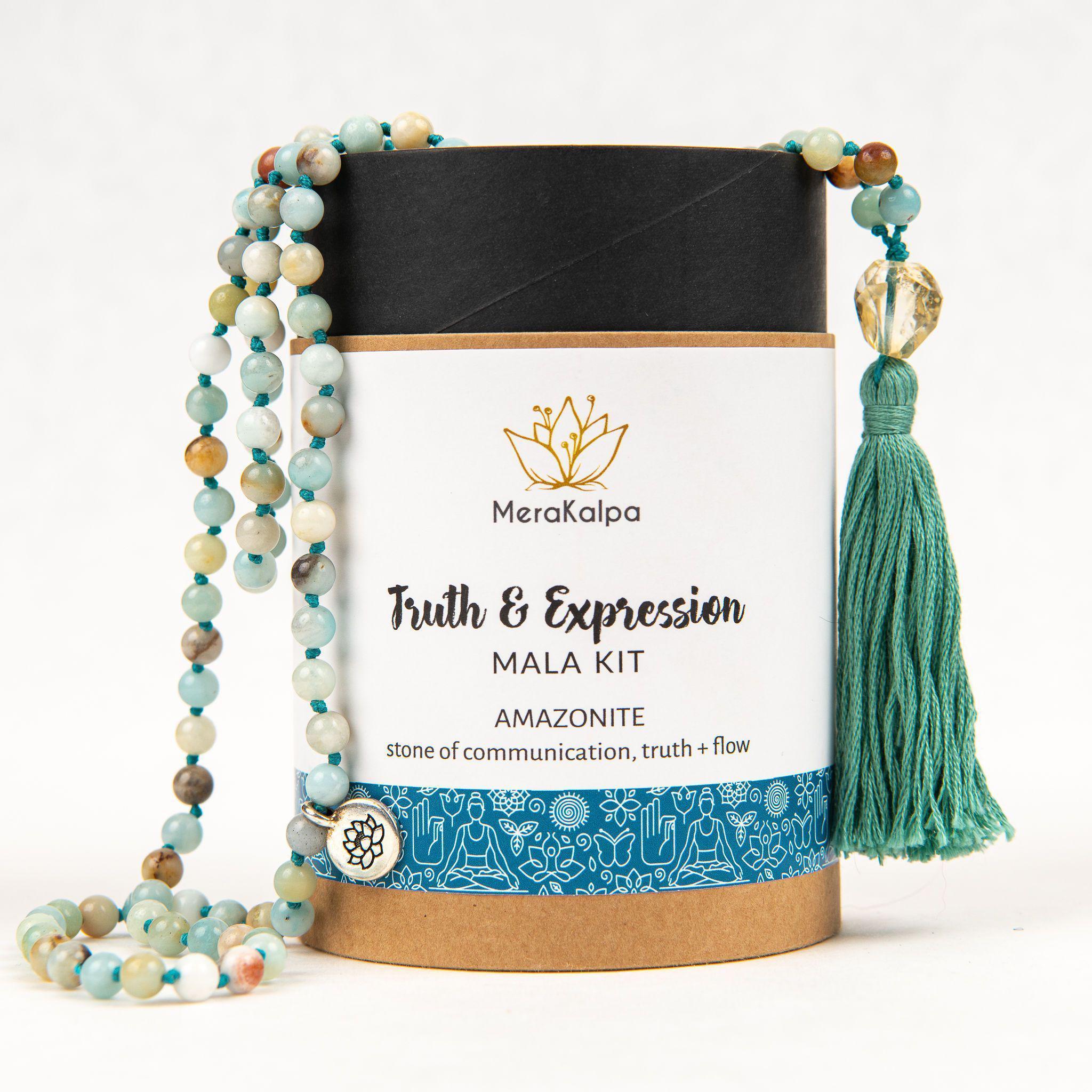 Yelllow Citrine Mala Beads DIY Mala Kit for Success - MeraKalpa Malas
