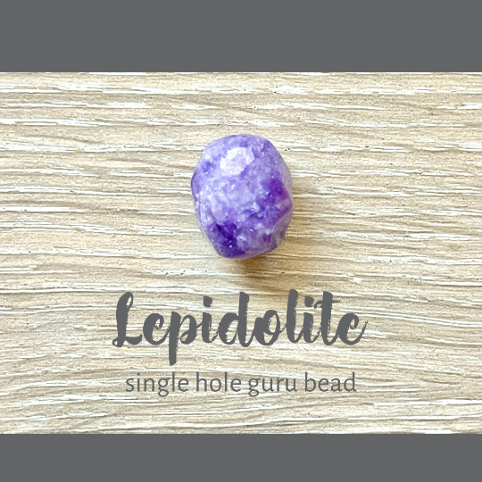 Lepidolite Guru Beads