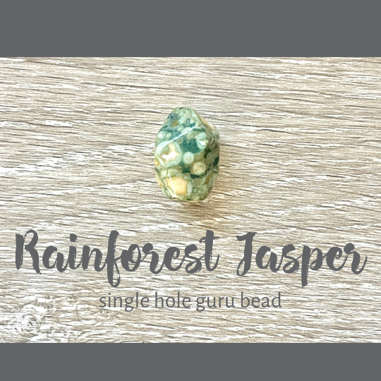 Rainforest Jasper Guru Beads